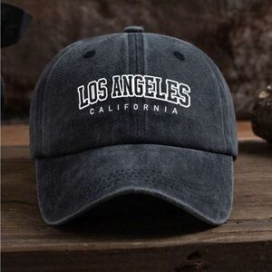 Los Angeles California Black Baseball Cap